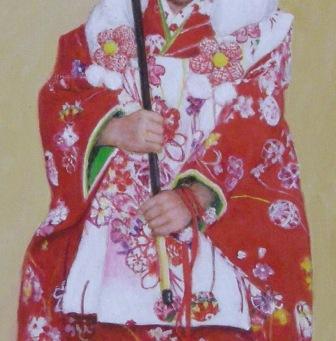 肖像画 拡大部分-11